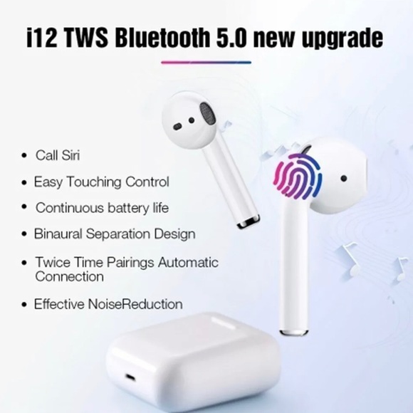 i12 Earpods NEW!! Auto Connects with lid open! - Picture 5 of 7